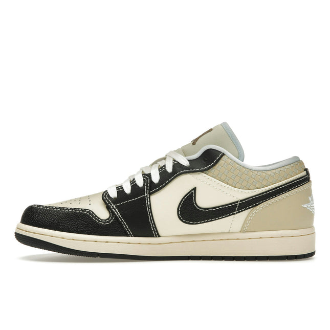 Air Jordan 1 Low SE Coconut Milk Black Muslin HQ3437-101, profil intérieur