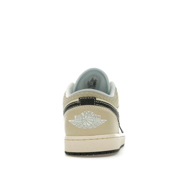 Air Jordan 1 Low SE Coconut Milk Black Muslin HQ3437-101, arrière