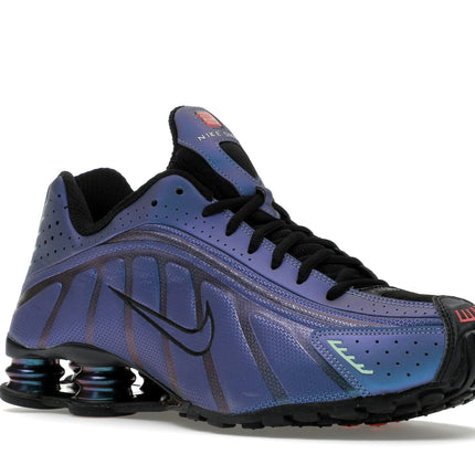 Nike Shox R4 Iridescent HQ3446-001, trois-quarts avant extérieur