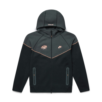 Nike Sportswear Tech Fleece x Central Cee Full Zip Hoodie Black/Metallic Red Bronze HQ3748-010, vue principale