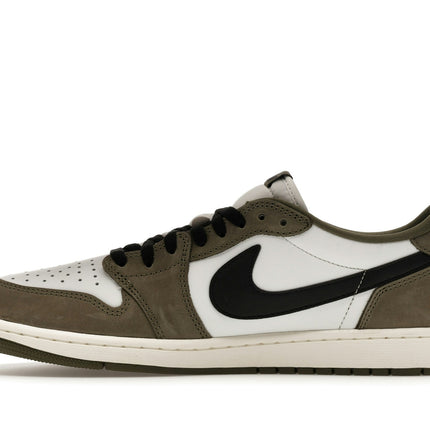 Air Jordan 1 Retro Low OG Medium Olive HQ6998-200, profil intérieur