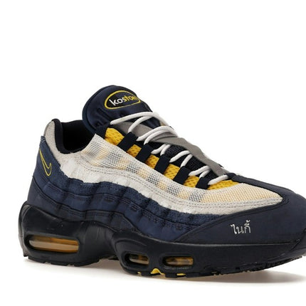 Nike Air Max 95 SB Eric Koston Obsidian Speed Yellow HQ8492-400, trois-quarts avant extérieur