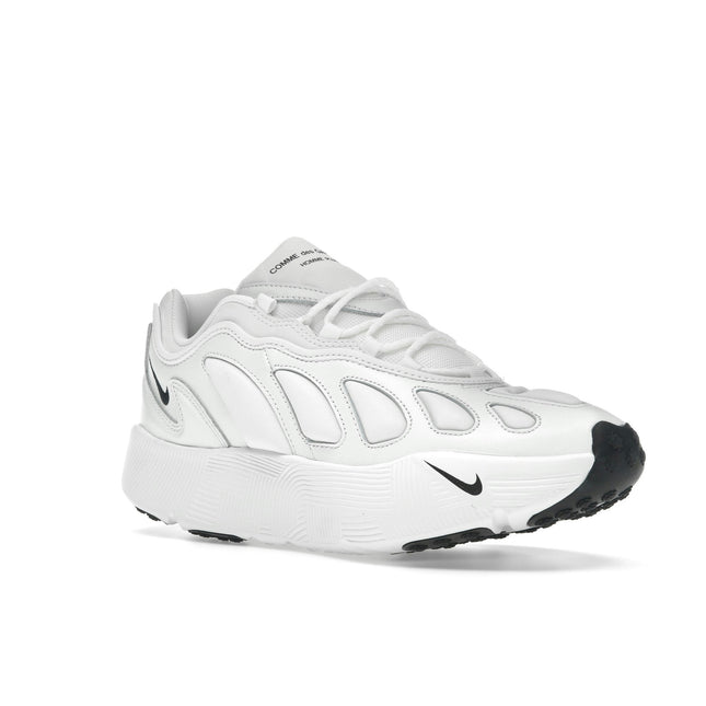 Nike Sense 96 SP Comme Des Garcons Homme Plus Summit White HV1944-100, trois-quarts avant extérieur