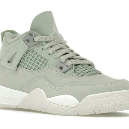 Air Jordan 4 Retro Seafoam Sail (PS) HV4385-003, trois-quarts avant extérieur