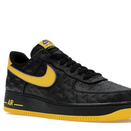Nike Air Force 1 Low Kobe Bryant Lakers Away HV5122-001, trois-quarts avant extérieur