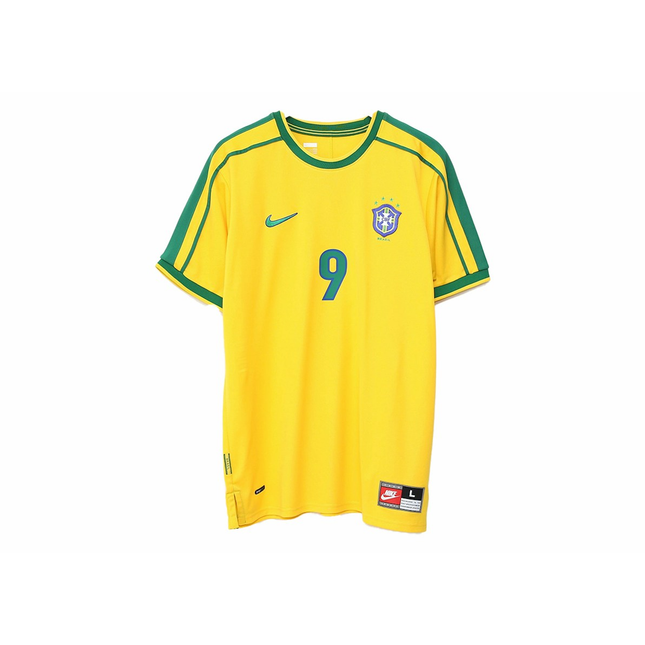 Nike Brazil 1998 Reissue Ronaldo Soccer Replica Jersey Varsity Maize IB1155-741, vue principale