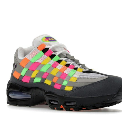 Nike Air Max 95 Big Bubble Woven Multi IB3695-100, trois-quarts avant extérieur