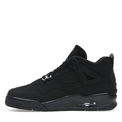 Air Jordan 4 Retro Black Cat (2025) (GS) IB4171-010, profil intérieur