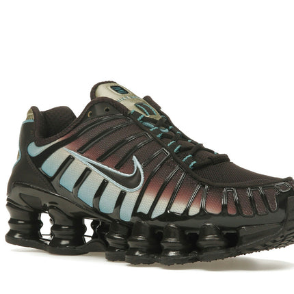 Nike Shox TL Velvet Brown Denim Turquoise IB4340-200, trois-quarts avant extérieur