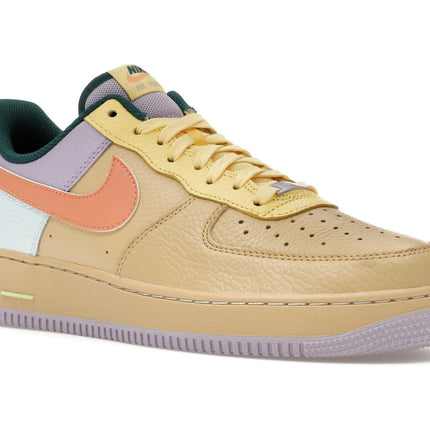 Nike Air Force 1 Low '07 Sesame Hydrangeas Soft Yellow Apricot Agate IB4493-252, trois-quarts avant extérieur