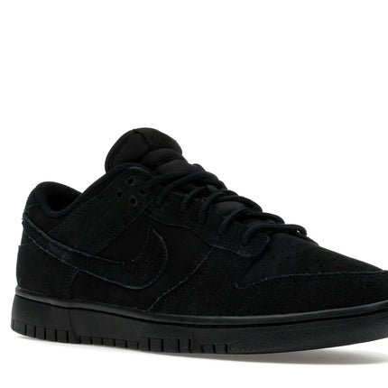 Nike Dunk Low SE Triple Black IB6651-001, trois-quarts avant extérieur