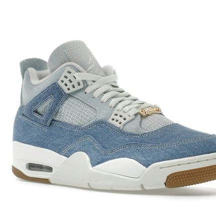 Air Jordan 4 Retro TEX Denim Worn Blue IB6716-100, trois-quarts avant extérieur