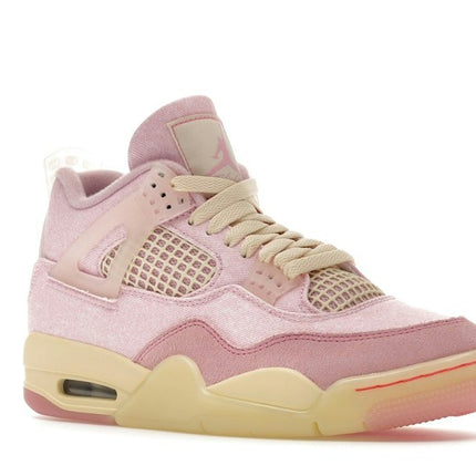 Air Jordan 4 Retro Iced Carmine IB6716-600, trois-quarts avant extérieur