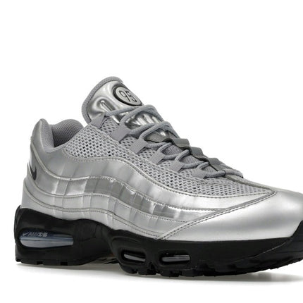 Nike Air Max 95 SE Big Bubble Total 90 Metallic Silver IB6830-002, trois-quarts avant extérieur