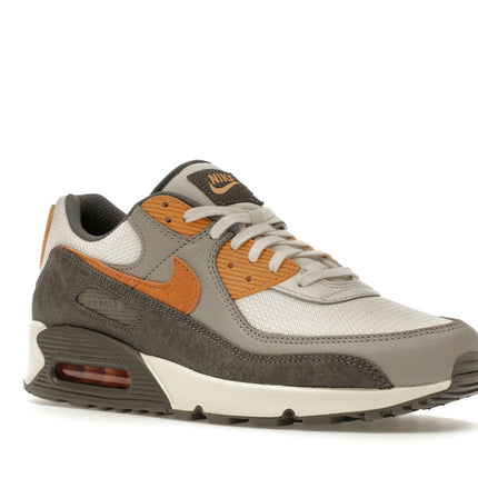 Nike Air Max 90 Premium Flat Pewter Copper Moon IB7467-029, trois-quarts avant extérieur