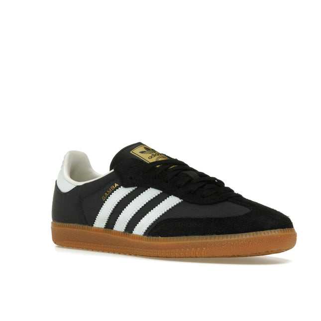 Adidas Samba OG Carbon ID0493, trois-quarts avant extérieur