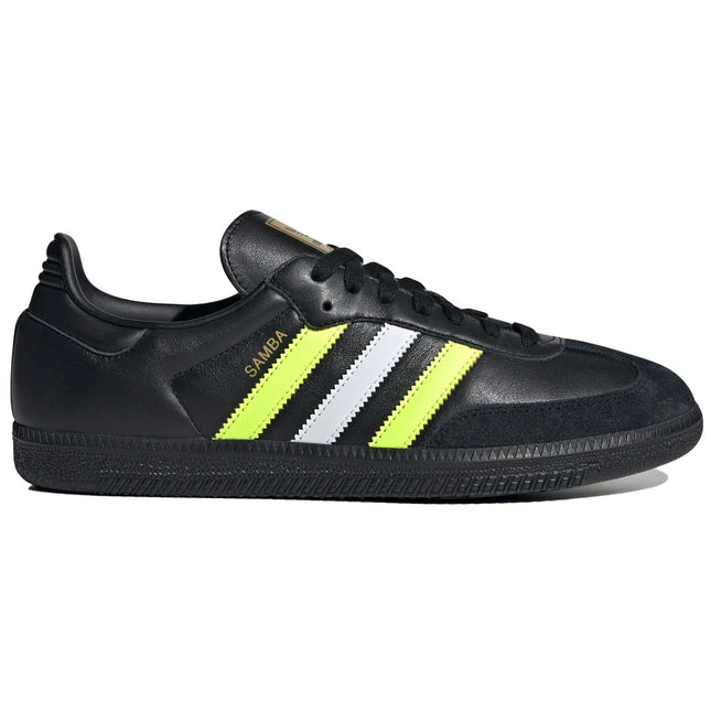 Adidas Samba OG Core Black Solar Yellow ID1380, vue principale