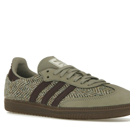 Adidas Samba OG Wonder Beige Tweed ID1449, trois-quarts avant extérieur