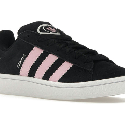 Adidas Campus 00s Core Black True Pink ID3171, trois-quarts avant extérieur