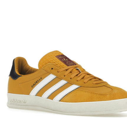 Adidas Gazelle Indoor Preloved Yellow IE0540, trois-quarts avant extérieur