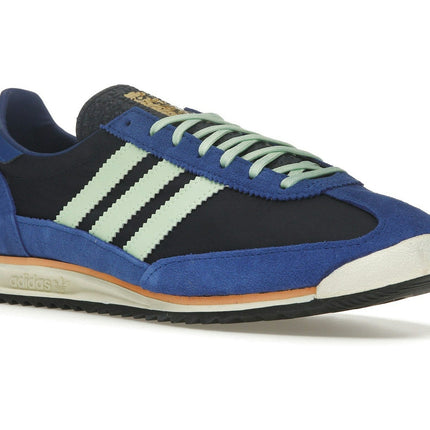 Adidas SL 72 Night Indigo Semi Green Spark IE3426, trois-quarts avant extérieur