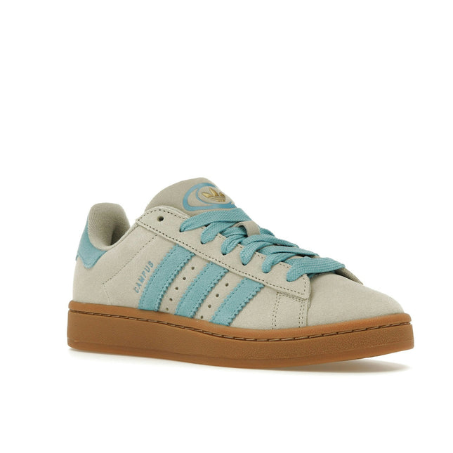 Adidas Campus 00s Putty Grey Preloved Blue IE5588, trois-quarts avant extérieur