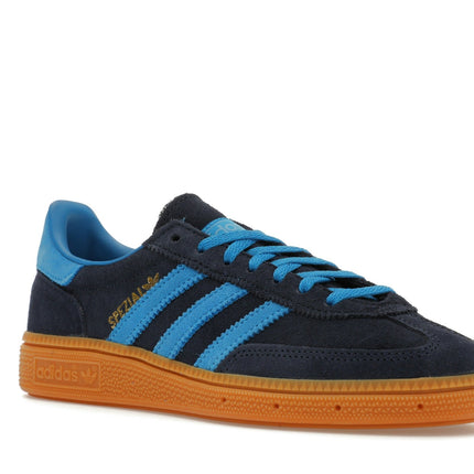 Adidas Handball Spezial Night Indigo Bright Blue IE5895, trois-quarts avant extérieur