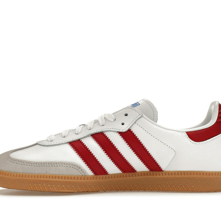 Adidas Samba OG White Burgundy Gum IF3813, profil intérieur