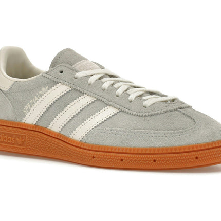Adidas Handball Spezial Wonder Silver Gum IF6491, trois-quarts avant extérieur