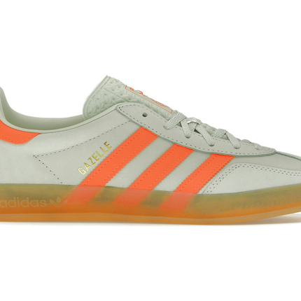 Adidas Gazelle Indoor Linen Green Solar Orange IF6982, vue principale