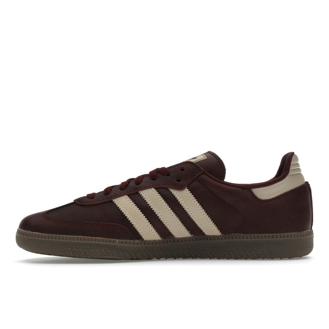 Adidas Samba OG Maroon Crystal Sand IF7004, profil intérieur