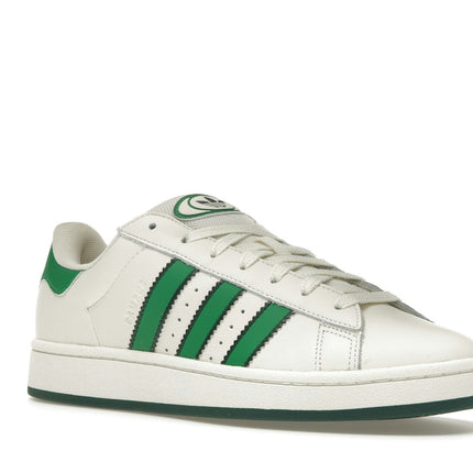 Adidas Campus 00s Core White Green IF8762, trois-quarts avant extérieur