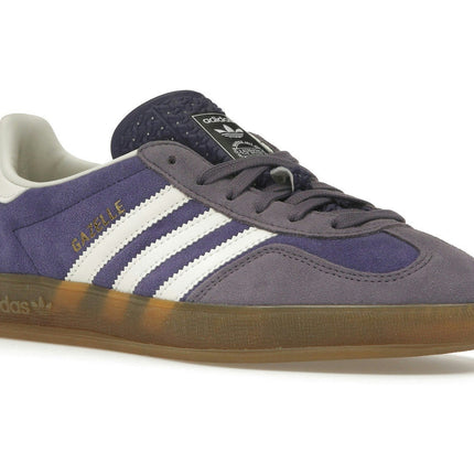 Adidas Gazelle Indoor Collegiate Purple IF9645, trois-quarts avant extérieur