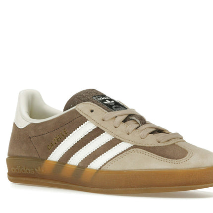 Adidas Gazelle Indoor Earth Strata IF9646, trois-quarts avant extérieur