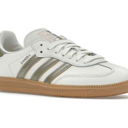 Adidas Samba OG Wonder Gold Metallic IG1964, trois-quarts avant extérieur