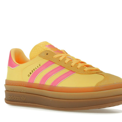 Adidas Gazelle Bold Spark Lucid Pink IG4387, trois-quarts avant extérieur