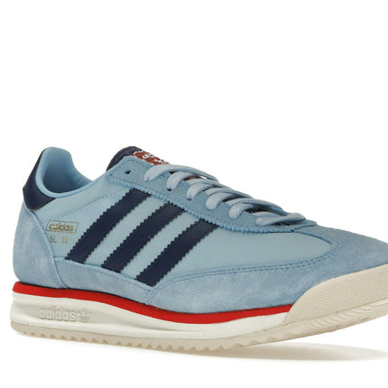 Adidas SL 72 RS Light Blue Better Scarlet IG4649, trois-quarts avant extérieur
