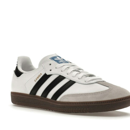 Adidas Samba OG Cloud White Core Black IG9030, trois-quarts avant extérieur
