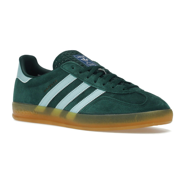 Adidas Gazelle Indoor Collegiate Green IG9979, trois-quarts avant extérieur