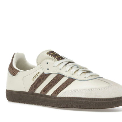 Adidas Samba OG Cream Earth Strata Maroon IH3980, trois-quarts avant extérieur
