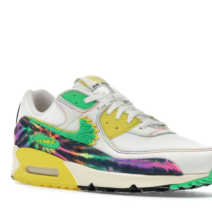Nike Air Max 90 Grateful Dead University of Oregon Grateful Ducks IM2511-100, trois-quarts avant extérieur