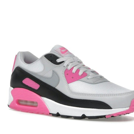 Nike Air Max 90 White Pink Glow Wolf Grey IM4613-100, trois-quarts avant extérieur
