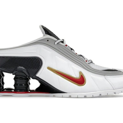 Nike Shox MR4 Mule Martine Rose Metallic Platinum Varsity Red IM5420-100, vue principale