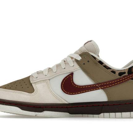 Nike Dunk Low Retro Khaki Team Red Pearl White IM6687-262, profil intérieur