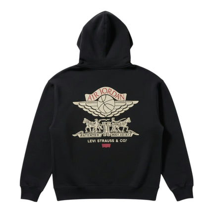Nike Jordan x Levi's Full Zip Hoodie Black IM6734-010, vue principale