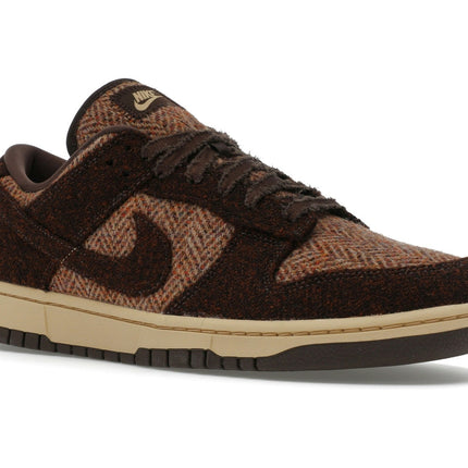 Nike Dunk Low Harris Tweed Sesame IO0052-200, trois-quarts avant extérieur