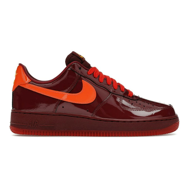 Nike Air Force 1 Low Patent Leather Dark Team Red Safety Orange IO4489-601, vue principale