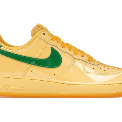 Nike Air Force 1 Low Patent Leather Topaz Gold Pine Green IO4489-700, vue principale