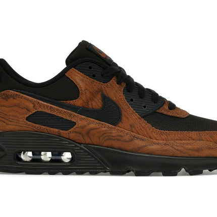 Nike Air Max 90 Premium Light British Tan Velvet Brown IQ0283-281, vue principale