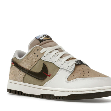 Nike Dunk Low Pegasus Pack Linen Phantom IQ1118-220, trois-quarts avant extérieur